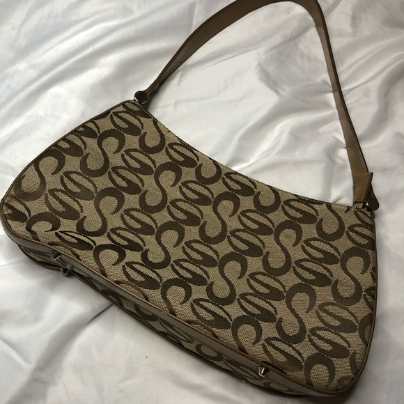 ✿ Y2K Beige/Tan Baguette Style Shoulder Bag - Picture 1 of 2